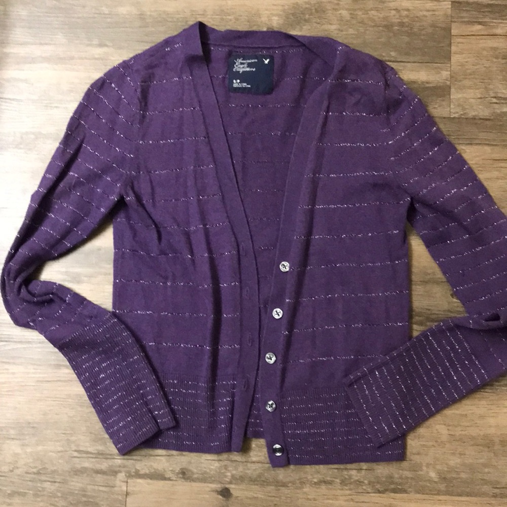 Purple Cardigan